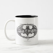 Batman | OntwerpLogo Tweekleurige Koffiemok (Links)