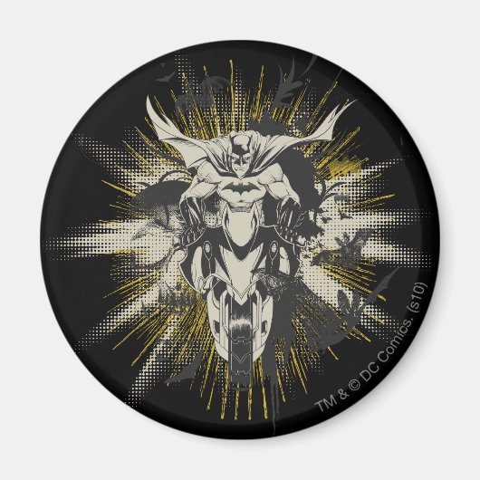 Batman op Bike Magneet (Voorkant)