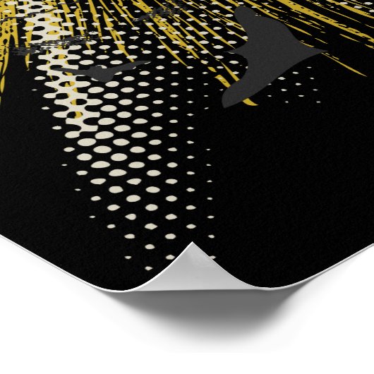 Batman op Bike Poster (Hoek)