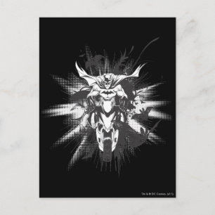 Batman op de fiets met vleermuizen briefkaart