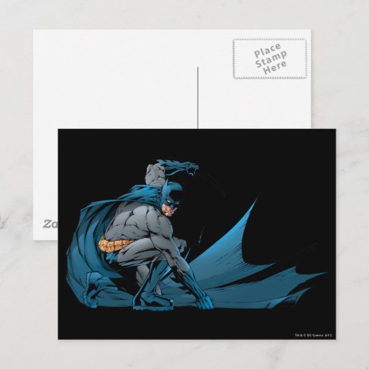 Batman op de grond briefkaart (Voorkant / Achterkant)