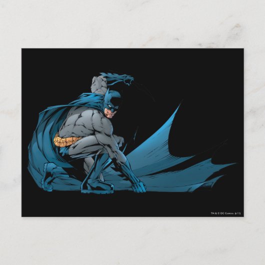 Batman op de grond briefkaart (Voorkant)