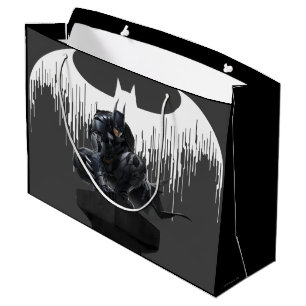 Batman op een pilaar gezet large cadeautasje