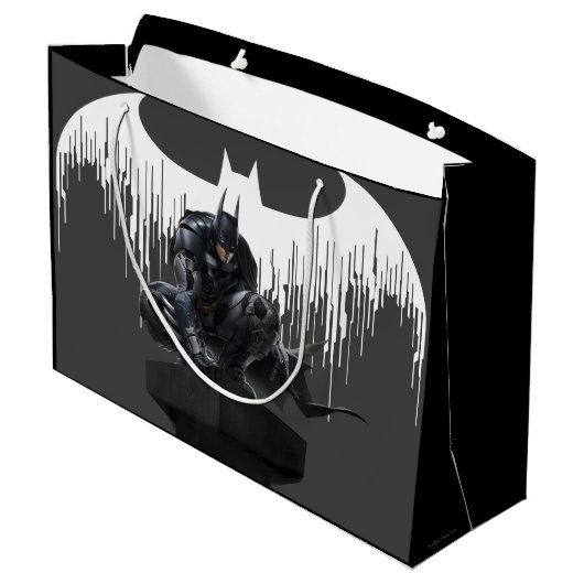 Batman op een pilaar large cadeautasje (Achterkant Gekanteld)