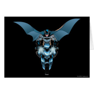 Batman op fiets met cape