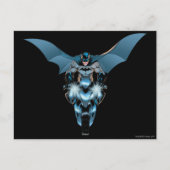 Batman op fiets met cape briefkaart (Voorkant)