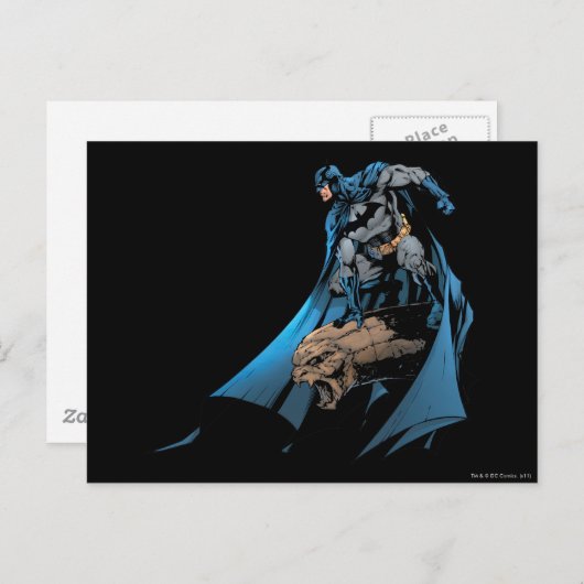 Batman op gargoyle briefkaart (Voorkant / Achterkant)