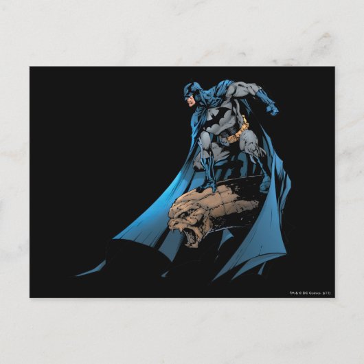 Batman op gargoyle briefkaart (Voorkant)