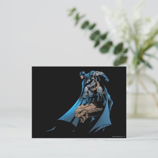 Batman op gargoyle briefkaart (Staand voorkant)
