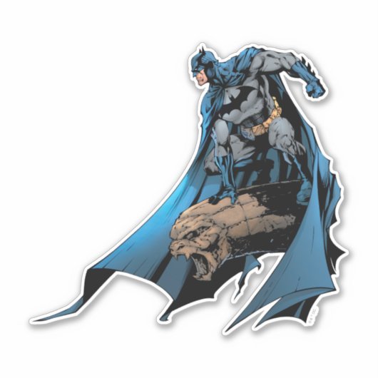 Batman op gargoyle sticker (Voorkant)