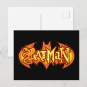 Batman | Oranje seizoensgebonden Logo Briefkaart (Voorkant / Achterkant)