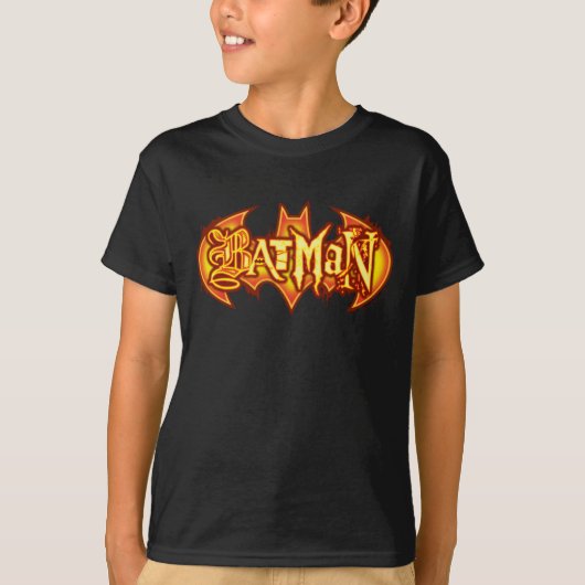 Batman | Oranje seizoensgebonden Logo T-shirt (Voorkant)