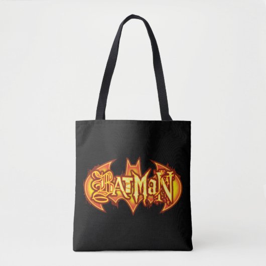 Batman | Oranje seizoensgebonden Logo Tote Bag (Voorkant)