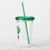 Batman | Paars en groen symbool Acryl Drinkbeker (Links)