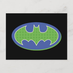 Batman   Paars en groen symbool Briefkaart