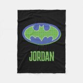 Batman | Paars en groen symbool Fleece Deken (Voorkant)