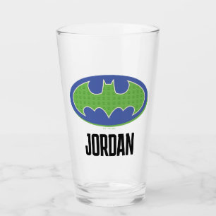 Batman   Paars en groen symbool Glas