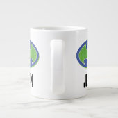 Batman | Paars en groen symbool Grote Koffiekop (Achterkant)
