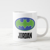Batman | Paars en groen symbool Grote Koffiekop (Rechts)
