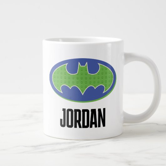Batman | Paars en groen symbool Grote Koffiekop (Rechts)