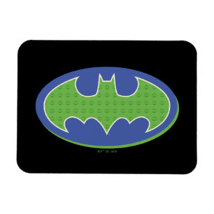 Batman   Paars en groen symbool Magneet