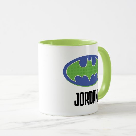 Batman | Paars en groen symbool Mok (Voorkant rechts)