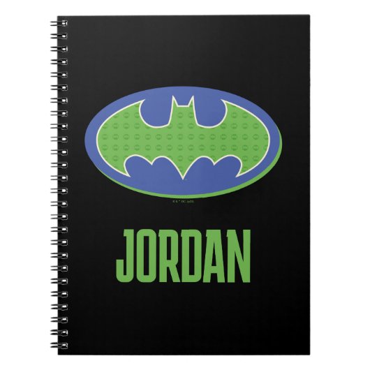 Batman | Paars en groen symbool Notitieboek (Voorkant)