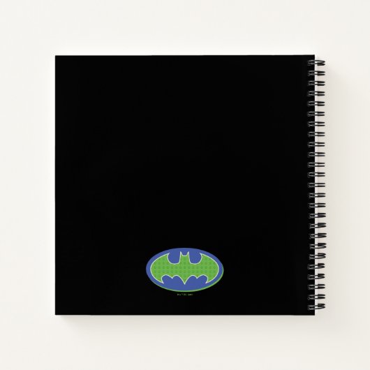 Batman | Paars en groen symbool Notitieboek (Achterkant)