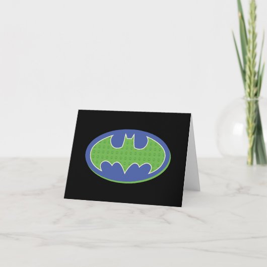 Batman | Paars en groen symbool Notitiekaartje (Voorkant)