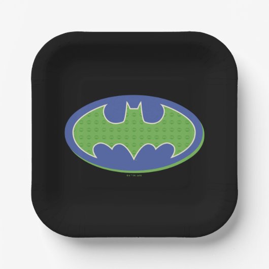 Batman | Paars en groen symbool Papieren Bordje (Voorkant)