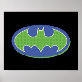 Batman | Paars en groen symbool Poster (Voorkant)