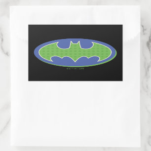 Batman   Paars en groen symbool Rechthoekige Sticker