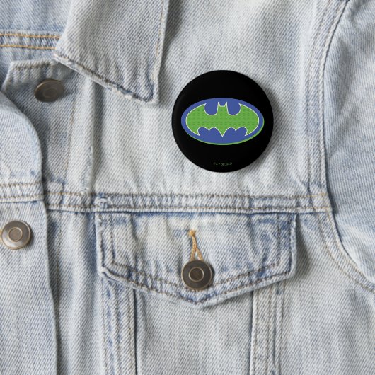 Batman | Paars en groen symbool Ronde Button 5,7 Cm (In situ)