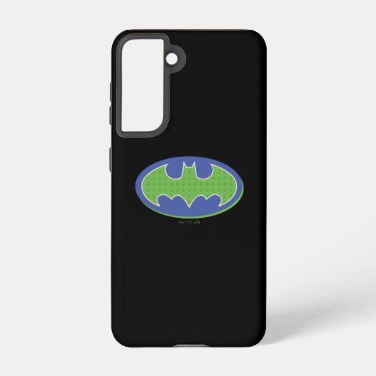 Batman | Paars en groen symbool Samsung Galaxy Hoesje (Achterkant)