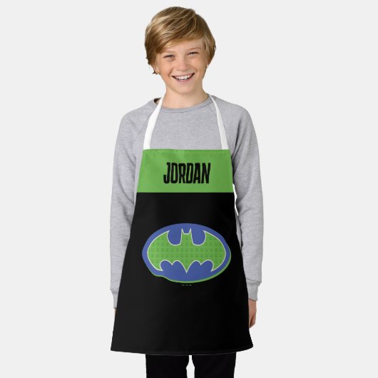Batman | Paars en groen symbool Schort (Gedragen)