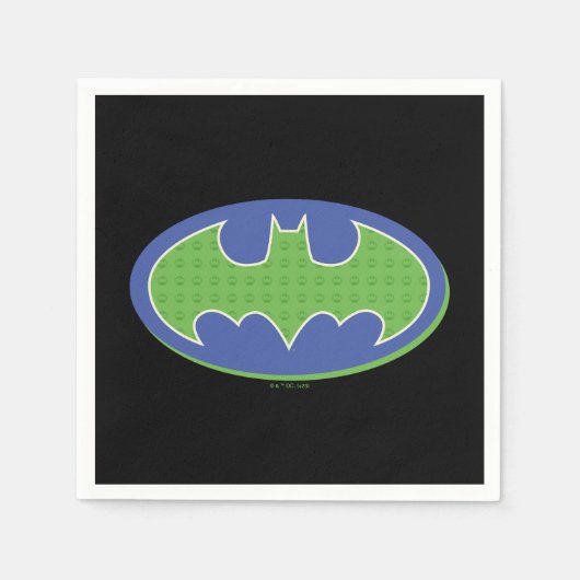Batman | Paars en groen symbool Servet (Voorkant)