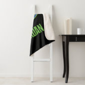 Batman | Paars en groen symbool Sherpa Deken (In situ)