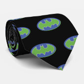 Batman | Paars en groen symbool Stropdas (Opgerold)