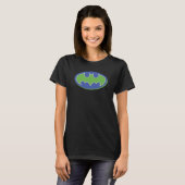 Batman | Paars en groen symbool T-shirt (Voorkant volledig)