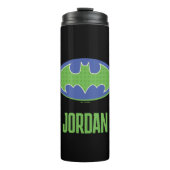 Batman | Paars en groen symbool Thermosbeker (Voorkant)
