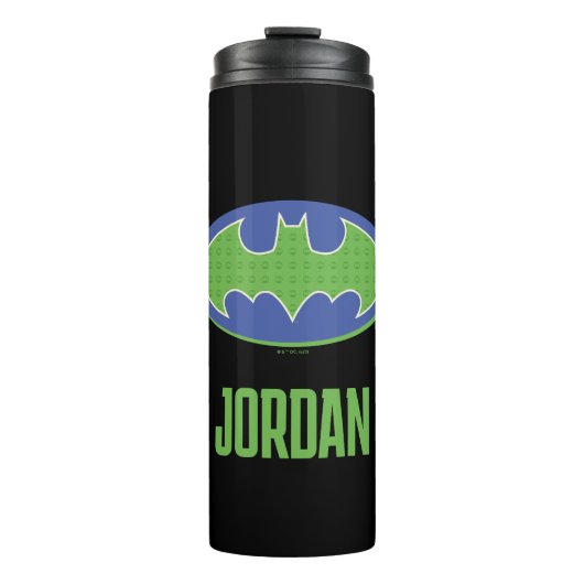 Batman | Paars en groen symbool Thermosbeker (Voorkant)