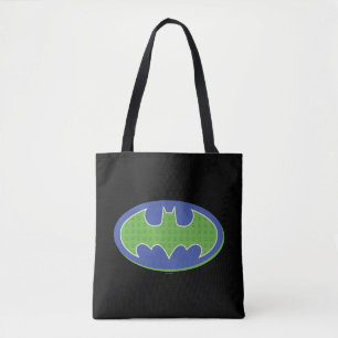 Batman   Paars en groen symbool Tote Bag
