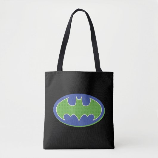 Batman | Paars en groen symbool Tote Bag (Voorkant)