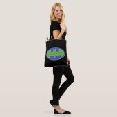 Batman | Paars en groen symbool Tote Bag (Op model)