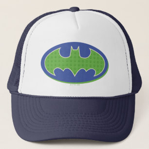 Batman   Paars en groen symbool Trucker Pet