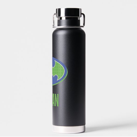 Batman | Paars en groen symbool Waterfles (Achterkant)