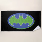 Batman | Paars & Groen Symbool Strandlaken (Voorkant)