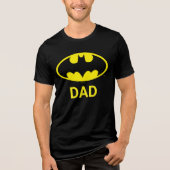 Batman Papa Matchende Tri-Blend Shirt (Voorkant)