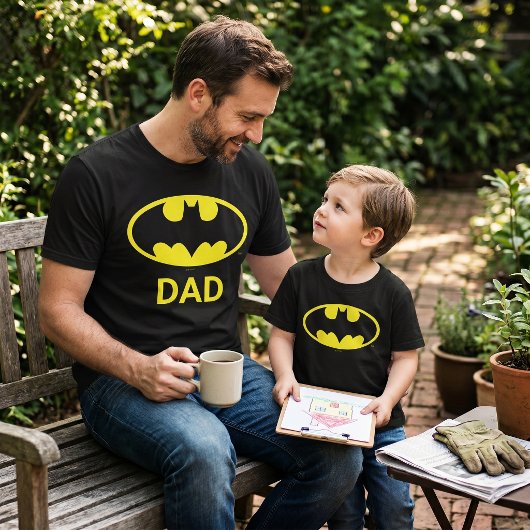 Batman Papa Matchende Tri-Blend Shirt