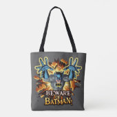 Batman | Pas op Batman Tote Bag (Achterkant)